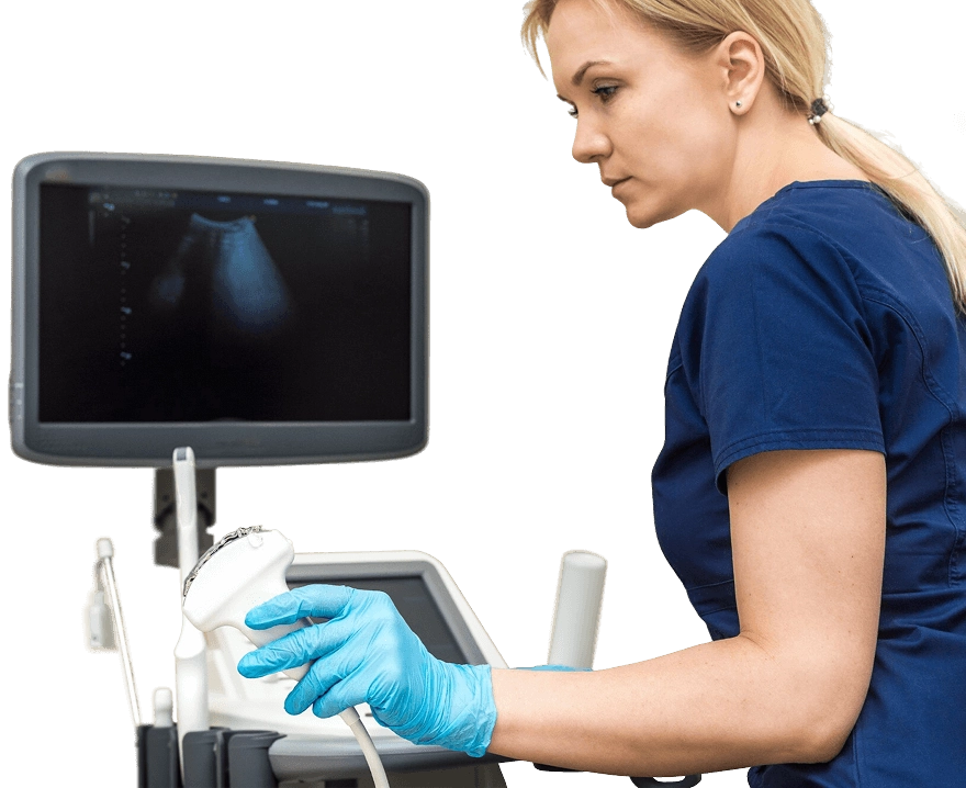 врач и аппарат узи
